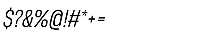 Heading Now 53 Book Italic Font OTHER CHARS