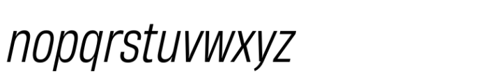 Heading Now 53 Book Italic Font LOWERCASE