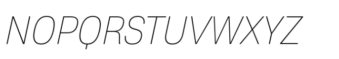 Heading Now 61 Thin Italic Font UPPERCASE