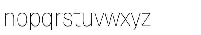 Heading Now 61 Thin Font LOWERCASE