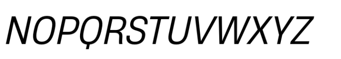 Heading Now 63 Book Italic Font UPPERCASE