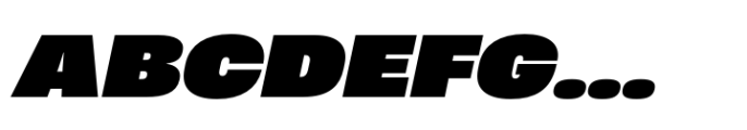 Heading Now 88 Heavy Italic Font UPPERCASE