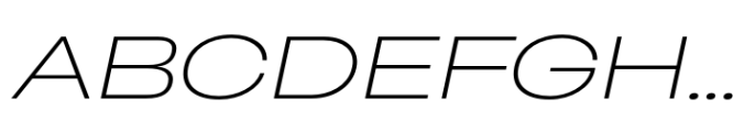 Heading Now 91 Thin Italic Font UPPERCASE