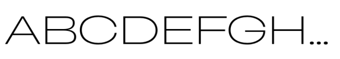 Heading Now 91 Thin Font UPPERCASE