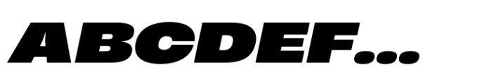 Heading Now 97 Extrabold Italic Font UPPERCASE