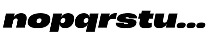 Heading Now 97 Extrabold Italic Font LOWERCASE