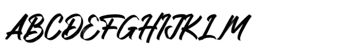 Headline Brush Font UPPERCASE