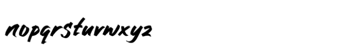 Headline Brush Font LOWERCASE