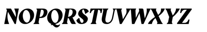 Headline Heritage Extra Bold Italic Font UPPERCASE