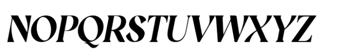 Headline Heritage Italic Font UPPERCASE