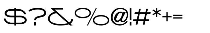 Headline Sans Wide JNL Regular Font OTHER CHARS