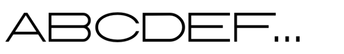 Headline Sans Wide JNL Regular Font UPPERCASE