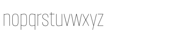 Headlines Thin Font LOWERCASE