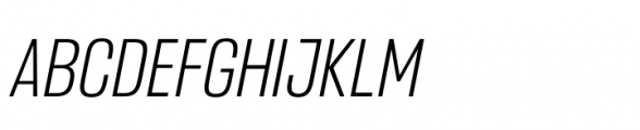 Headlines Unicase A Semi Light Italic Font UPPERCASE