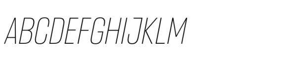 Headlines Unicase B Light Italic Font UPPERCASE