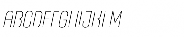 Headlines Unicase C Light Italic Font UPPERCASE