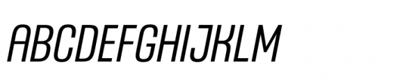 Headlines Unicase C Regular Italic Font UPPERCASE