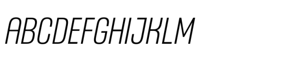 Headlines Unicase C Semi Light Italic Font UPPERCASE