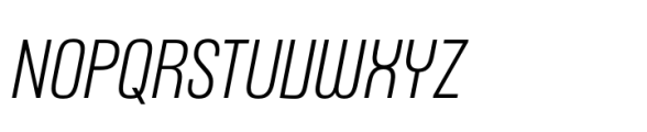 Headlines Unicase C Semi Light Italic Font UPPERCASE