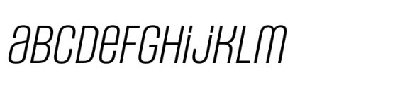 Headlines Unicase C Semi Light Italic Font LOWERCASE