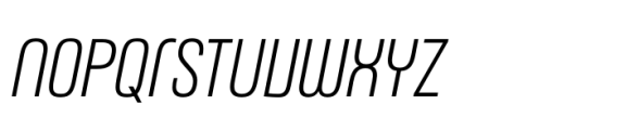 Headlines Unicase C Semi Light Italic Font LOWERCASE