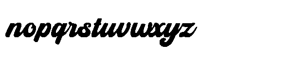 Headmain Script Headmain Regular Font LOWERCASE