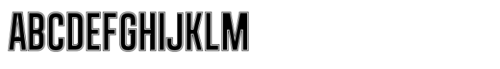 Headpen Inline Font UPPERCASE
