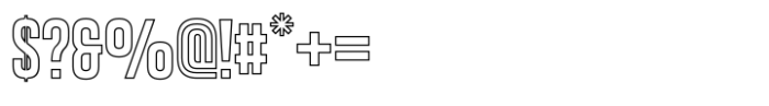 Headpen Outline Font OTHER CHARS