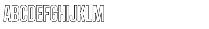 Headpen Outline Font UPPERCASE