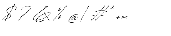 Healing Fairy Signature Font OTHER CHARS