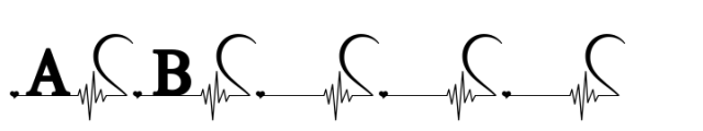 Heart Beat Love Font UPPERCASE