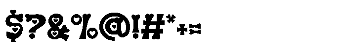 Heart Fade Font OTHER CHARS