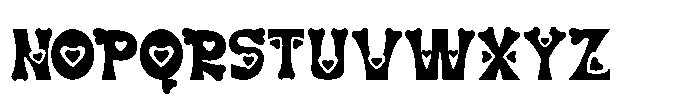 Heart Fade Font UPPERCASE