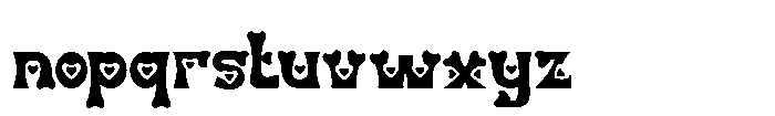Heart Fade Font LOWERCASE
