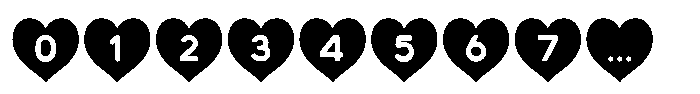 Heart Shape Regular Font OTHER CHARS