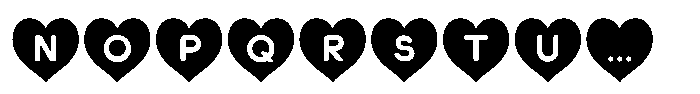 Heart Shape Regular Font UPPERCASE