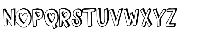 Heart Toon Font UPPERCASE