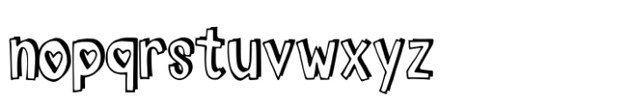 Heart Toon Font LOWERCASE