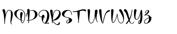 Heartberry Regular Font UPPERCASE