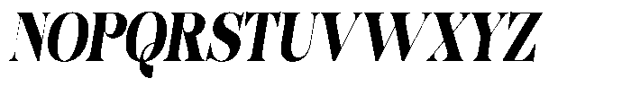 Hearthen Royale Condensed Italic Font UPPERCASE