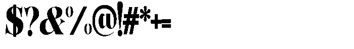 Hearthen Royale Condensed Font OTHER CHARS