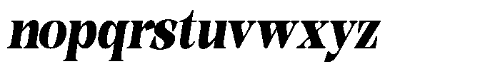 Hearthen Royale Contrast Condensed Italic Font LOWERCASE