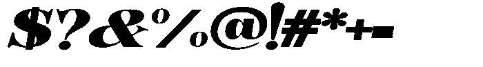 Hearthen Royale Contrast Exp Italic Font OTHER CHARS