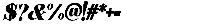 Hearthen Royale Contrast Sm Condensed Italic Font OTHER CHARS