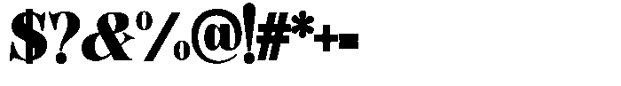 Hearthen Royale Contrast Sm Condensed Font OTHER CHARS