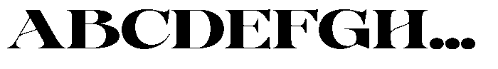 Hearthen Royale Expanded Font UPPERCASE