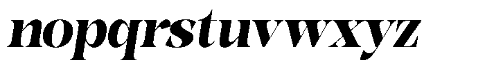 Hearthen Royale Sem Condensed Italic Font LOWERCASE