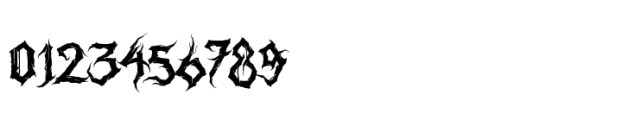 Heartless Blackmetal Font OTHER CHARS