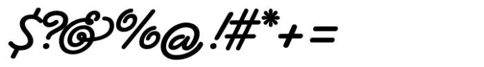Heartline Script Extra Bold Font OTHER CHARS