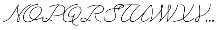 Heartline Script Light Font UPPERCASE